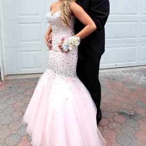 Mori Lee | Iridescent Rhinestone Mermaid Prom Formal Gown
